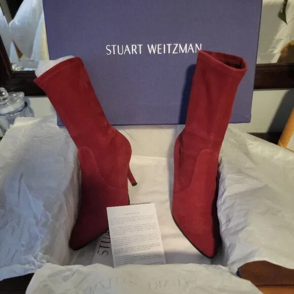 Stuart Weitzman Cling Booties - Picture 1 of 11